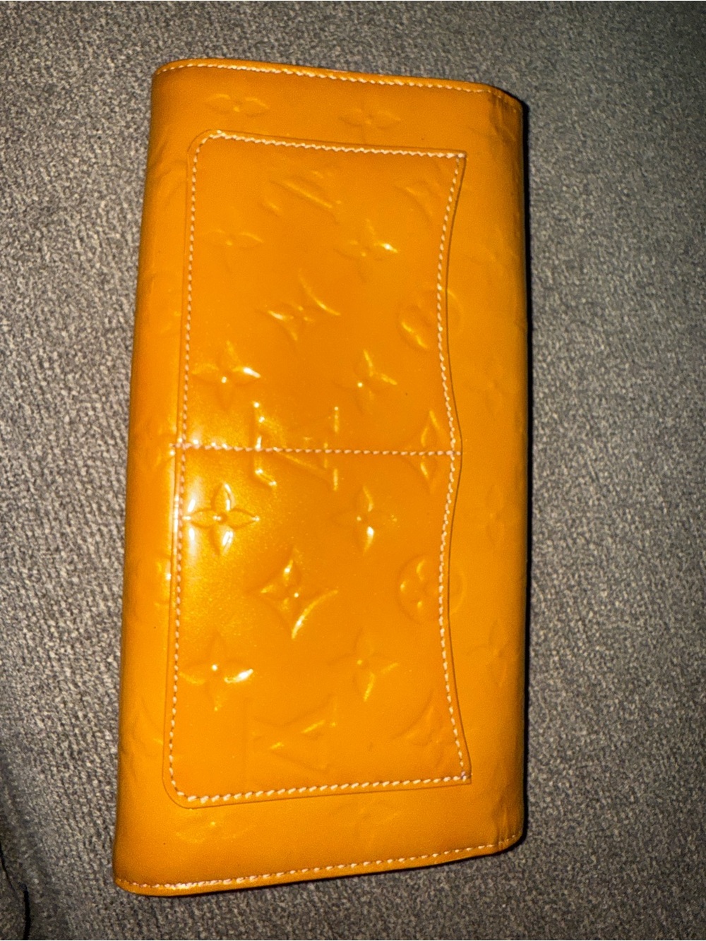 Louis Vuitton Rossmore Clutch Bag Shoulder Tan Monogram Vernis - Picture 11 of 16